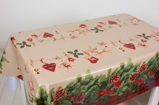 Клеенка Mirror 140см Новогодние приключения М82005А Клеенка Mirror 140см Новогодние приключения М82005А