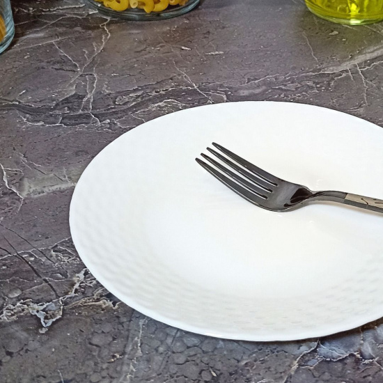 Тарелка плоская 19см ст/керамика OLS-BZP75-W