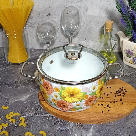 Кастрюля 4.0л сф. Fernanda 1SC205S белосн.