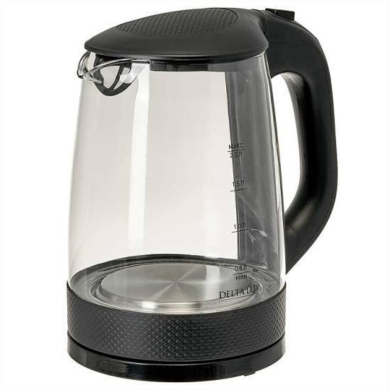 Чайник 2,0л DELTA LUX DL-1058B черный
