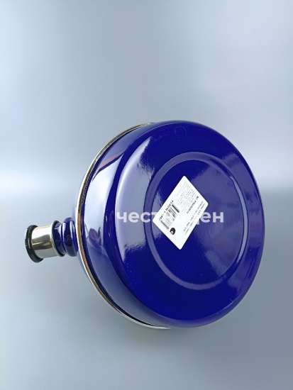 Чайник 3,5л. (конс. ручка) - синий/ромашки(нерж. сталь)индивидуальная упаковка. РT04/35/05/14