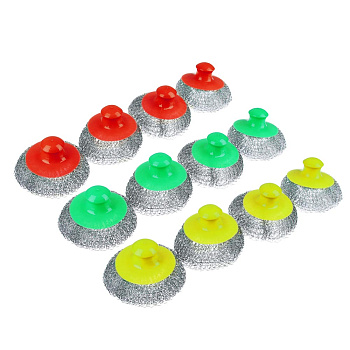 VETTA Набор губок 4шт кухонных, металл, пластик, 70гр 441-006