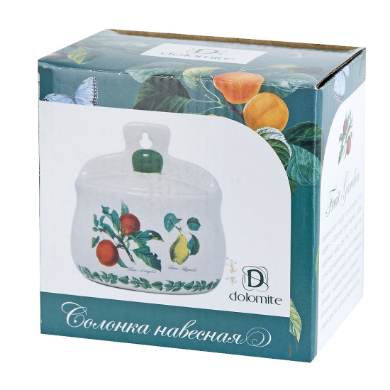 Солонка навесная "Fruit Garden" 12х9х12,5см v=450мл  (керамика) L2521148 Солонка навесная "Fruit Garden" 12х9х12,5см v=450мл  (керамика) L2521148
