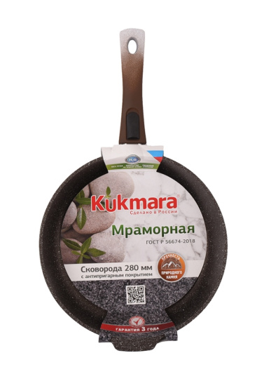 Сковорода 280/65 мм со съемной ручкой,антипригарное покрытие(кофейный мрамор) смк283а Сковорода 280/65 мм со съемной ручкой,антипригарное покрытие(кофейный мрамор) смк283а