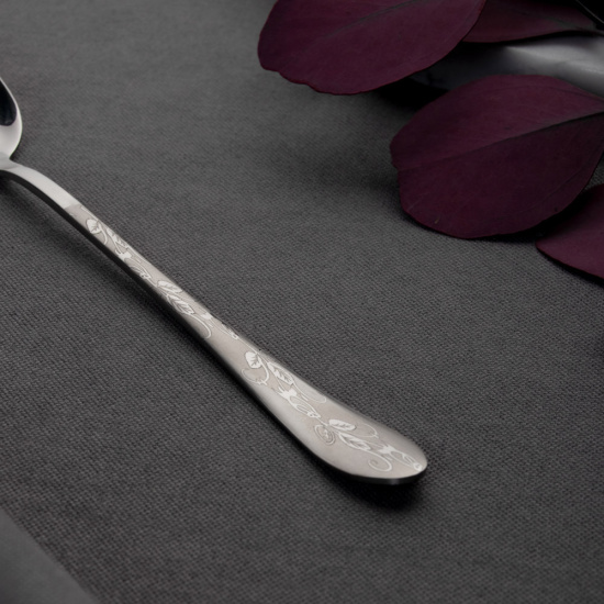 Ложка чайная с удлиненной ручкой "Цветы", 19см, нерж.сталь 815-402