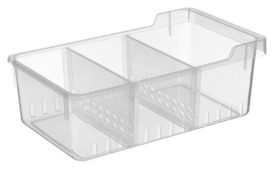 Контейнер для хранения с разделителями "Cypress" 8,2л, 225х380х140мм (бесцветный) 221332001/00 Контейнер для хранения с разделителями "Cypress" 8,2л, 225х380х140мм (бесцветный) 221332001/00
