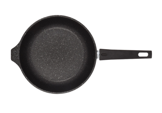 Сковорода 240/60мм со съемной ручкой,антипригарное покрытие (темный мрамор) смт246а
