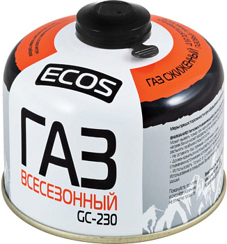 Газ всесезонный т.м. ECOS в баллоне, GC-230 140540 Газ всесезонный т.м. ECOS в баллоне, GC-230 140540