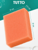 Губка для мытья посуды 8*6*2,5см 5шт оранжевые Tutto 17785