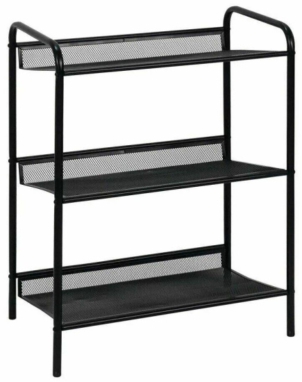 Подставка для обуви 3-х полочная "Женева 13"  (черный)