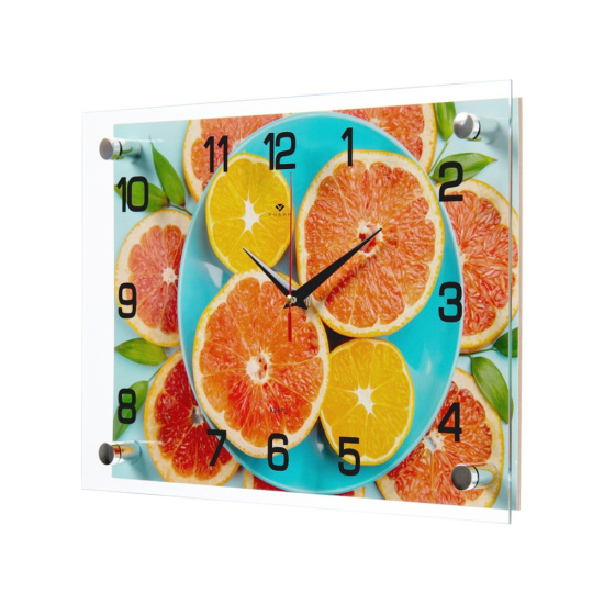 2535-308 Часы настенные "Цитрусы" Рубин