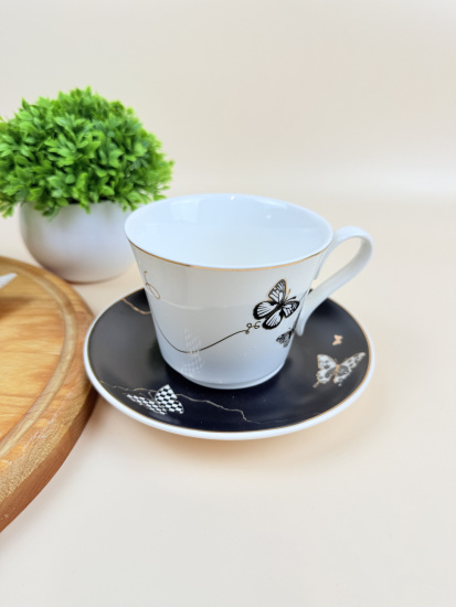 Чайный набор 12пр. 220 мл Butterfly в под.уп.(х6)Фарфор 133-098 