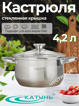 Кастрюля 4,2л "Диана" KT01-D-40 Кастрюля 4,2л "Диана" KT01-D-40