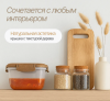 Контейнер для продуктов Sugar&Spice Wood герметичный 1л квадратный SE224310624