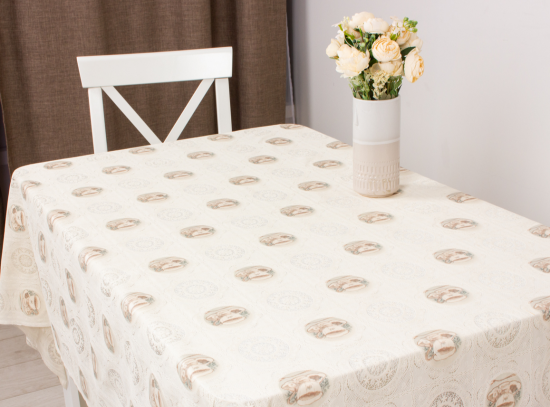 Клеенка 137см Lace Print CYM-106С2 беж