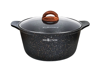 Кастрюля 2л со стеклянной крышкой, АП линия "Granit Ultra Induction" (Original) кгои23а