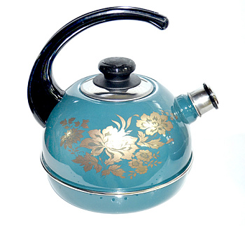 Чайник 3,5л Т04/35/06/15 (конс.ручка) бирюзовый Олимпия (декор. нержавеющая сталь)