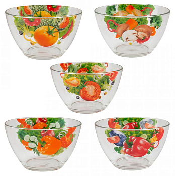 Салатник большой d-19см Овощи MIX 1329/741SL