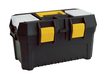 Ящик для инструментов "Saturn" 16,5", 420х250х230мм с органайзером и вставкой (черный) 223401030/01