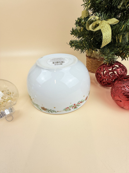 Салатник 14см 500мл круглый Новогоднее чудо 14355