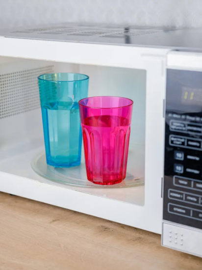 Стакан 350мл большой желтый флюр