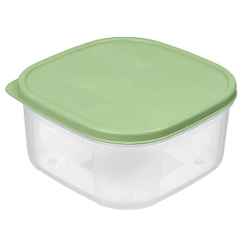Контейнер для продуктов "Verona" квадратный 0,42л с гибкой крышкой (зеленый) 222134118/08