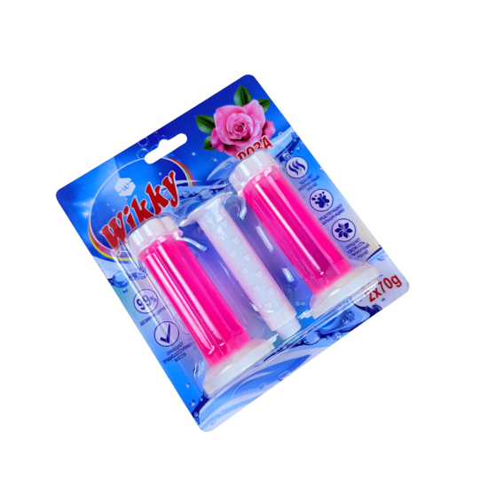 Стик гелиевый для унитаза Wikky 2шт Роза