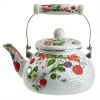 Чайник эмалированный 2,5л с керамической ручкой "Ягоды" EM-1314