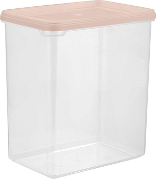 Банка для сыпучих продуктов Plast Team  HELSINKI 1,1 л персиковая карамель PT170710040