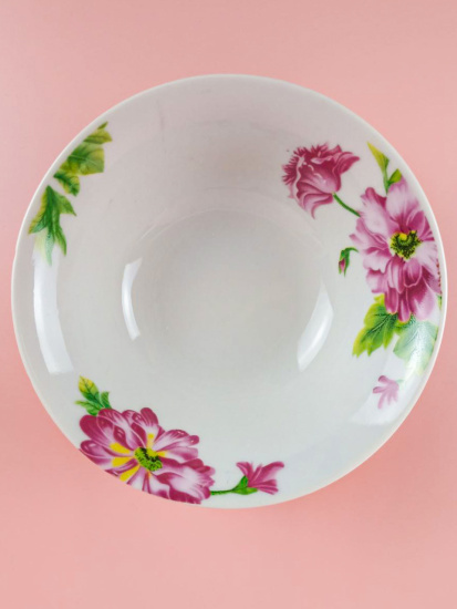 Салатник 5 "Розовая сказка" с5-RPD069 гладкий край 80211