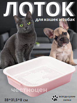 Лоток с  сеткой "Лекси" розов. М6965 Лоток с  сеткой "Лекси" розов. М6965