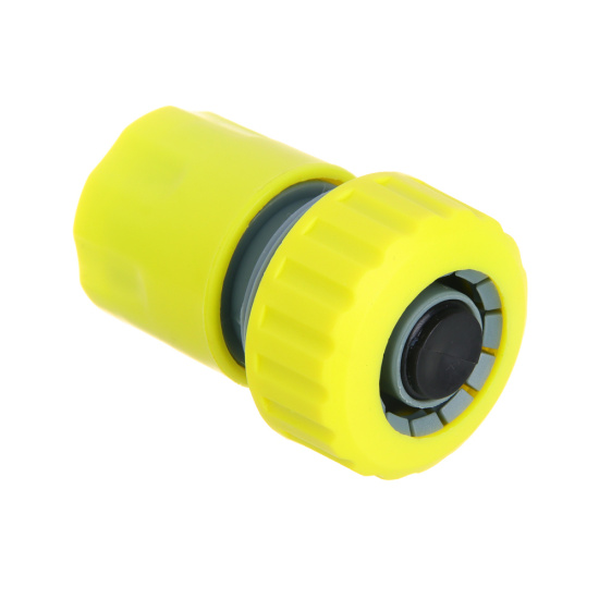 INBLOOM Коннектор быстросъемный для шланга d3/4", аквастоп, пластик 160-031