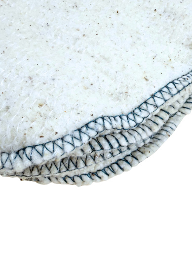 Тряпка для мытья пола 3-х слойная белая 45*65