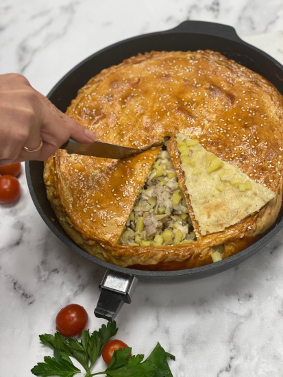 Сковорода 280/65 мм со съемной ручкой,антипригарное покрытие "Традиция" с283а Сковорода 280/65 мм со съемной ручкой,антипригарное покрытие "Традиция" с283а