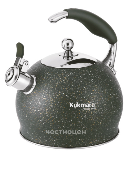 Чайник из нержавеющей стали, со свистком,3л, MALACHITE Ч-03
