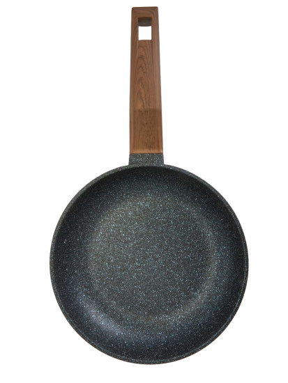 Сковорода с а/п без крышки и ручкой soft-touch д.28, линейка Гранит Серия "Мегалит 14" 0428-14