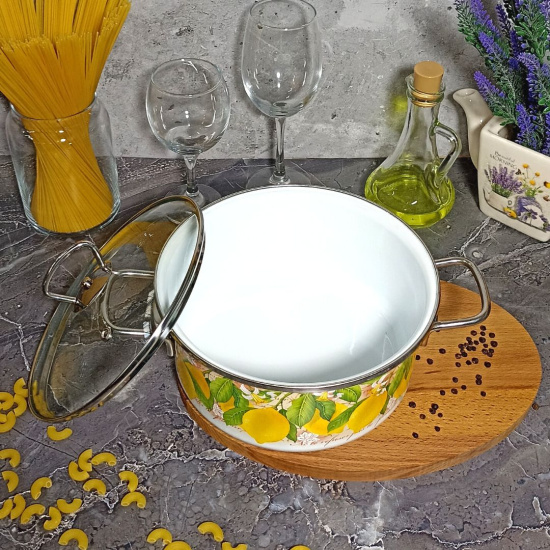 Кастрюля 3.0л цил. Limon 1SB205S белосн.