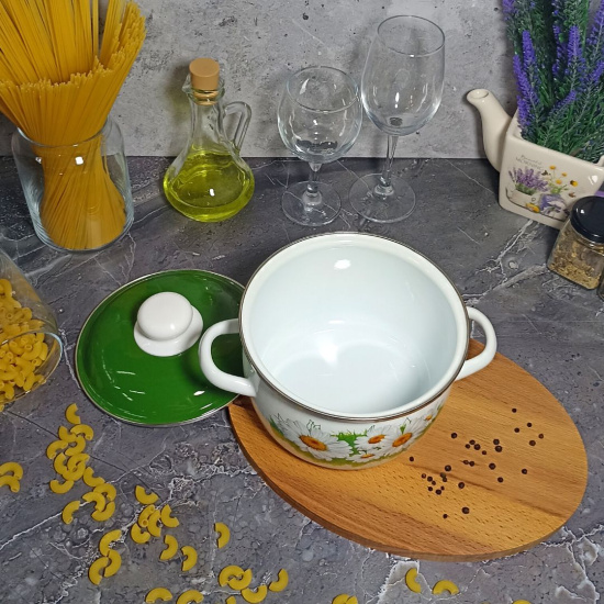 Кастрюля сф. 2 л. белосн. Ромашки лето 6RC161M