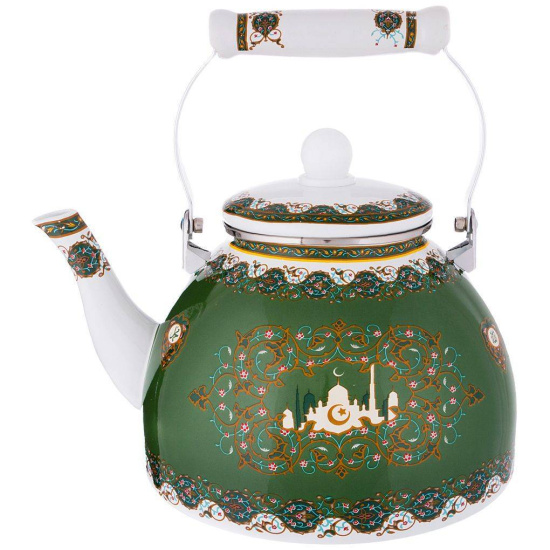 ЧАЙНИК AGNESS  ЭМАЛИРОВАННЫЙ, СЕРИЯ СУРА 4 Л (КОР=8ШТ.) (934-321)