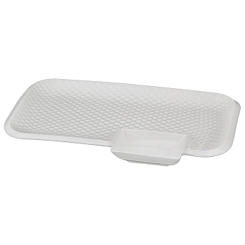 БЛЮДО ДЛЯ ШАШЛЫКА LEFARD "ДИАМАНД" 31*19,5*3 СМ (КОР=12ШТ.) (359-334)