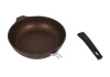 Сковорода 240/60мм со съемной ручкой,антипригарное покрытие(кофейный мрамор) смк246а Сковорода 240/60мм со съемной ручкой,антипригарное покрытие(кофейный мрамор) смк246а
