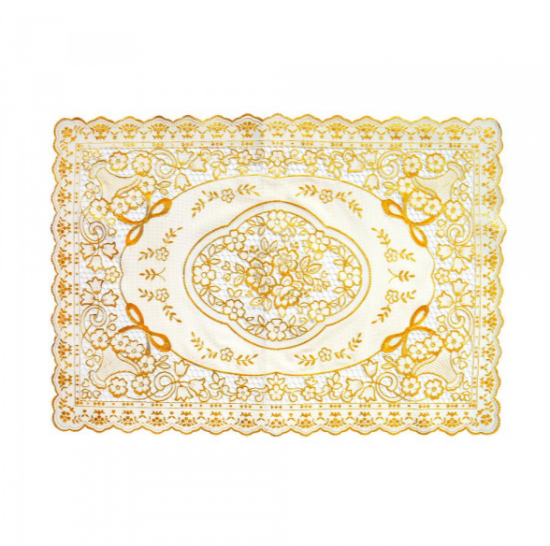 Салфетка ажурная Grace 30*45 прям 50шт в рулоне золото
