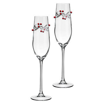 НАБОР БОКАЛОВ ДЛЯ ШАМПАНСКОГО "BERRY DREAMS" ИЗ 2 ШТ. 180 МЛ (685-127)