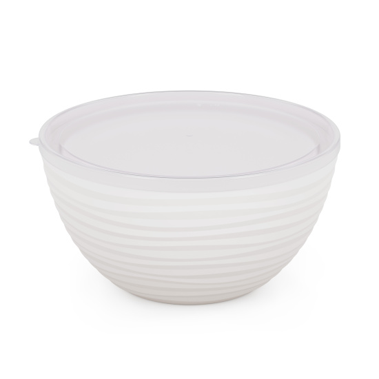 Набор чаш "Оазис" 2,5л и 4л (с крышкой) (белый) М8716