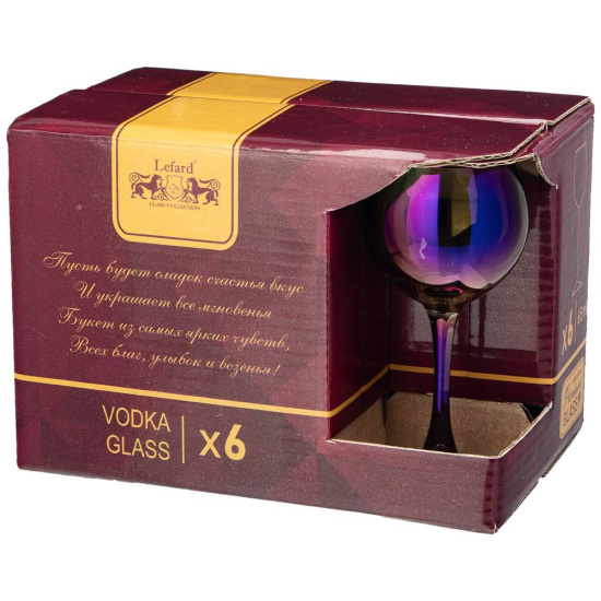 НАБОР РЮМОК ИЗ 6 ШТ "ВРЕМЕНА ГОДА"  65 МЛ 6*6*12,5СМ (194-588)