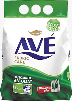 Порошок стиральный 3000гр автомат, для всех видов тканей "AVE" 