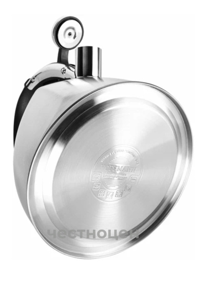 Чайник для плиты 3,0л нержавеющая сталь НМ 5571 со свистком