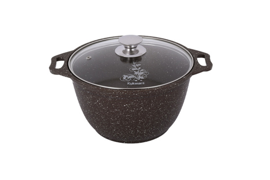 Кастрюля 4,0л со стекл. кр. АП (кофейный мрамор) кмк42а Кастрюля 4,0л со стекл. кр. АП (кофейный мрамор) кмк42а