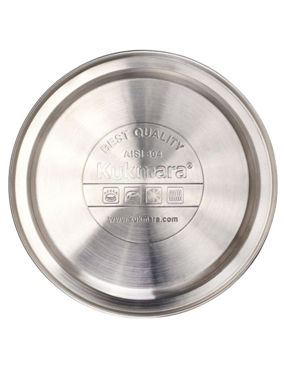 Чайник 3,4л со свистком из нержавеющей стали серый мрамор "Grey" kuk-07/3103455