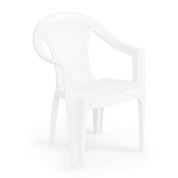 Кресло "Плетенка" (белый) М8536